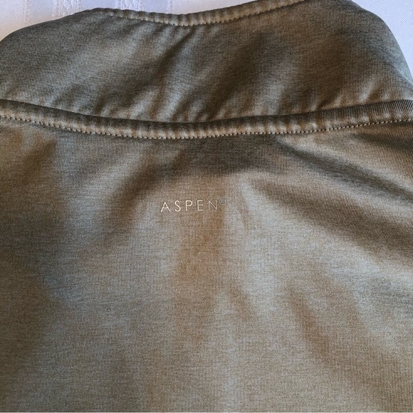 Aspen Tan & Orange Quarter-Zip Pullover with Front Zip Pockets Size L - Picture 7 of 10